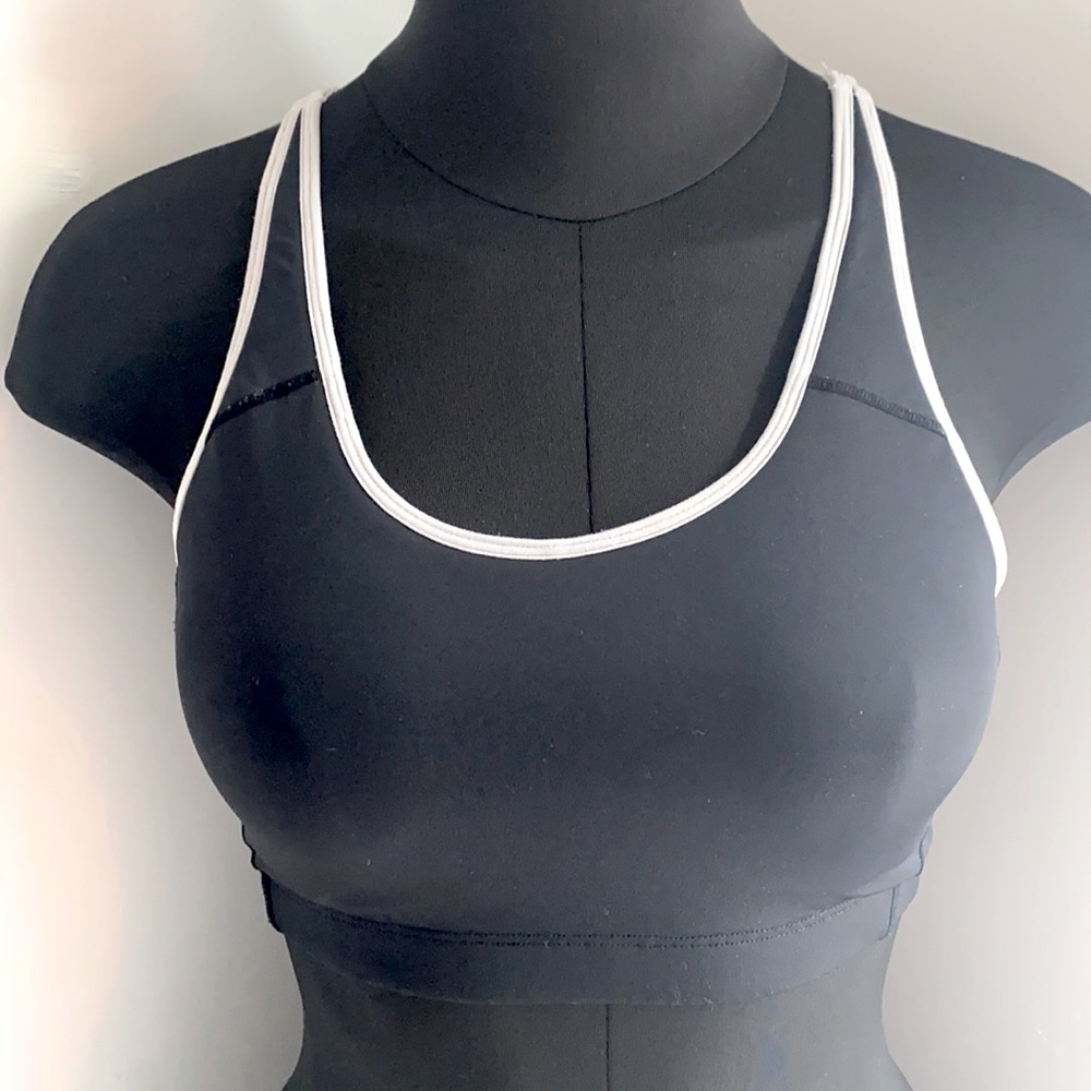 Black & White Sports Bra